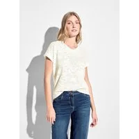 CECIL T-Shirt mit dekorativem Lochmuster