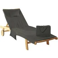 Delindo Lifestyle Liegenauflage MIAMI, (1 St), Faltbar in eine Tasche - inkl. Kopfkissen