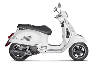 AKRAPOVIC Sport Auspuff Edelstahl BLACK Vespa GTS 125 Bj. 2021-2024 EURO5 / eintragungsfrei