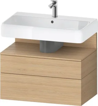 Duravit Qatego Waschtischunterbau wandhängend Natur Eiche Matt 790x470x590 mm - QA4394030300000 QA4394030300000