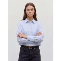 Vero Moda Hemdbluse VMARIA LS SHORT BOXY SHIRT WVN NOOS Baumwollmischung, loose fit