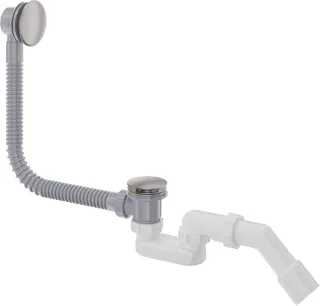 Neuesbad für BATHTUBE mit POP UP Ablauf, mit Überlauf, Edelstahl Gebürstet NB1DENHCF57B1