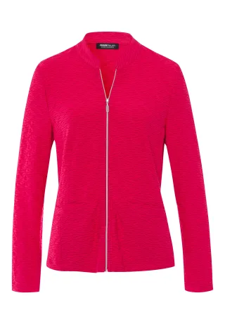 FRANK WALDER - Jerseyjacke NOS mit sportlich femininem Touch ruby red - Gr. - 40