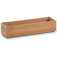 Zeller Present Aufbewahrungskorb Ordnungsbox, Bambus, 23 x 7,5 x 5 cm