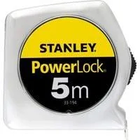 Bandmaß Powerlock, 5 Meter gelb/chrom, 19mm, Kunststoffgehäuse