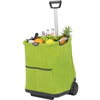COSTWAY Einkaufstrolley, 50 l, klappbare Einkaufwagen, leicht stabil Aluminiumrahmen