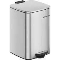SONGMICS Mülleimer 20L/30L, Abfalleimer, Tretmülleimer, mit Inneneimer, Offenhaltefunktion