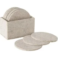 BOLTZE Tassenuntersetzer aus Filz 10er Set beige