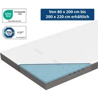 Genius, Topper Eazzzy Deluxe Matratzentopper H2 H3 140x200 cm OEKO-TEX® Standard 100 , 9 cm hoch, (1-tlg.Set), OEKO-TEX Standard 100, Allergiker geeignet