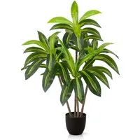 Kunstpalme künstlicher Drachenbaum, Kunstpflanze Drachenbaum im Topf Drachenbaum, PASCH, Höhe 100 cm