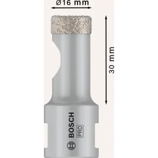 Bosch PRO Diamanttrockenbohrer Dry Speed Best for Ceramic, 16 x 30 mm - 2608587114