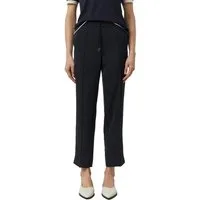 comma Stoffhose mit Gummizug und Kordelzug