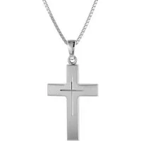trendor Kreuzkette 60712, Kreuz mit Kette 925 Sterlingsilber