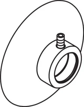 Hansgrohe Wandflansch Axor Carlton Duschkombi chrom, 96745000 96745000