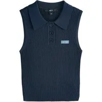 Next Stricktop Ärmelloses, gestricktes Polo-Oberteil (1-tlg)