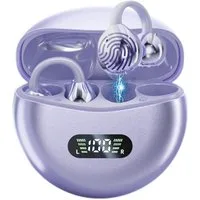 Toomoke Open Ear Kopfhörer, In Ear Ohrhörer, Bluetooth 5.4 Sport-Kopfhörer Open-Ear-Kopfhörer (Reduzierung des Anrufrauschens und Intelligente Bassoptimierung, Offenes Ohrclip-Design, HiFi Stereo, 60 Std Laufzeit, IPX4 Wasserdichte Kabellose Sport Bl