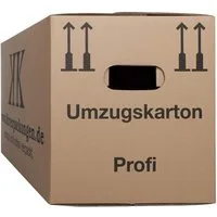 KK Verpackungen Aufbewahrungsbox (Spar-Set, 10 St., 10er-Set), Umzugskartons Umzugskiste Bücherkarton 2-wellig in Profiqualität Braun