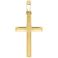 My Gold Kreuzanhänger Damen, Herren & Kinder Gelbgold 375 Gold (Set, 1-tlg., inkl. Schmuckbox), Geschenke