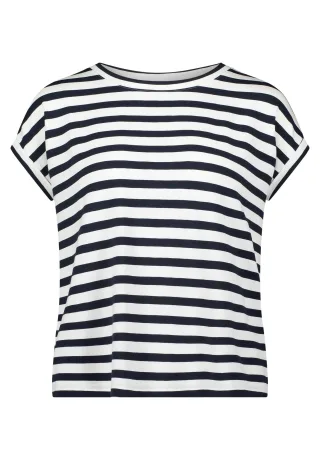 Betty & Co - Casual-Shirt Dunkelblau/Weiß - Gr. - S
