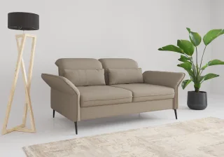 sit&more 2,5-Sitzer "Emely, inkl. Sitztiefenverstellung" wahlweise mit Bettfunktion, Kopf- & Armteilverstellung