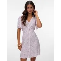 Vero Moda Minikleid VMALBA SS SHORT DRESS WVN NOOS Viskose, slim fit