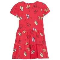 s.Oliver Junior Jerseykleid Stufenkleid mit All-Over-Print