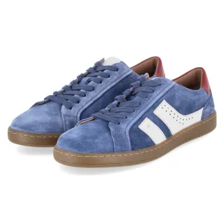Josef Seibel Low Sneaker LIO 07  Blau - Gr. 41 -  Leder und Textil