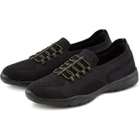 LASCANA Slipper, Halbschuh, Slip-On-Sneaker, Sneaker aus leichtem Textil-Material VEGAN