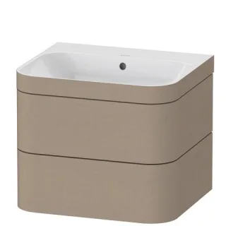 Duravit Happy D.2 Plus c-bonded Set wandhängend Leinen Matt 575x490x480 mm - HP4635N7575 HP4635N7575