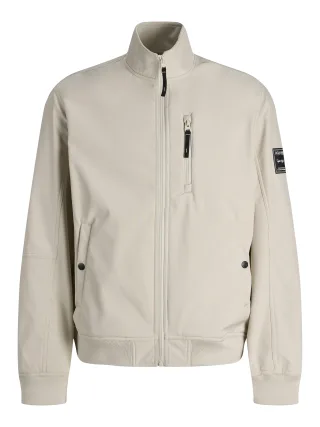JACK&JONES - JJEPARKER SOFTSHELL BOMBER SN Moonbeam - Gr. - L