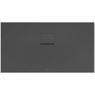 Villeroy & Boch Squaro Infinity Duschwanne UDQ1370SQI2IV1S, 130 x 70 x 4 cm, anthrazit