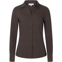 MORE&MORE Langarmbluse taillierte Stretch-Businessbluse