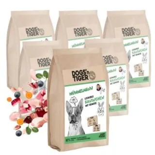 Dogs'n Tiger Adult Mümmelmann Kaninchen & Pute mit Gemüse 6x2 kg