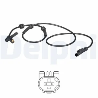 Delphi ABS-Sensor vorne links Fiat Punto 188 SS20578