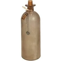 Ambiente Haus Dekovase Dekoaration Flasche - braun L (1 St)