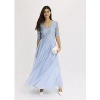 bonprix Abendkleid für festliche Anlässe, mit Tüll-Rock und Pailletten im Oberteil