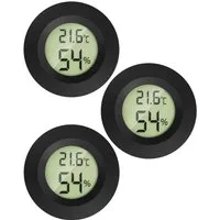 MAVORI Raumthermometer digitaler Hygrometer mit Thermometer für innen, 3er & 6er Set, 3-tlg., Temperatur & Luftfeuchtigkeit mit sehr präzisen Messwerten