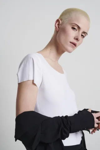 Jane Lushka - T shirt Sara Easy Wear Technical Jersey white - Gr. - L