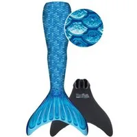 Fin Fun Monoflosse Fin Fun Einsteiger-Meerjungfrauenflosse in verschiedenen Größen Blue