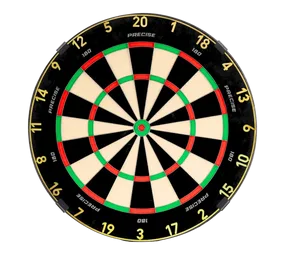 Precise 180 Endorphine Steeldartboard mit Nummernring - Gold