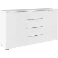 OTTO home Kombikommode Sideboard Schubladenkommode AGORDO mit Dekor- oder Hochglanzfront (in zwei Griff-Farben, Breite 120 cm), vier große Schubladen, mit insgesamt 4 Einlegeböden MADE IN GERMANY