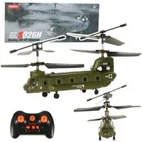 Wisam Spielzeug-Flugzeug RC-Hubschrauber-Fernsteuerung Syma S026H-1 Grün Khaki