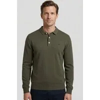 FYNCH-HATTON Strickpullover aus Baumwolle, mit Polokragen und kurzer Knopfleiste