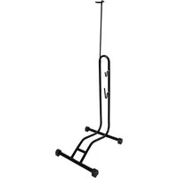 Wellgro Fahrradhalter Fahrradständer - Stahl, schwarz, sicherer Stand, Haken
