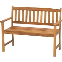 acamp Sitzbank 2-Sitzer Gartenbank aus Holz Woody (Gartenmöbel), Bank, Parkbank, 2-Sitzer, 110x56x86