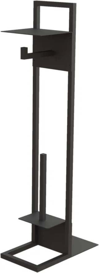 Neuesbad für WC Papier zur Standmontage und Zubehör, Schwarz NB1DEADMN2421