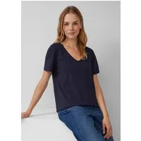 s.Oliver Kurzarmshirt T-Shirt T-Shirt mit V-Ausschnitt