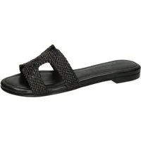 Melvin & Hamilton Hanna 83 Leder-Geflochtene Schuhe für Damen Pantolette Flache Absätze, Echtes Leder, Flexible Sohle, Von Hand geflochten