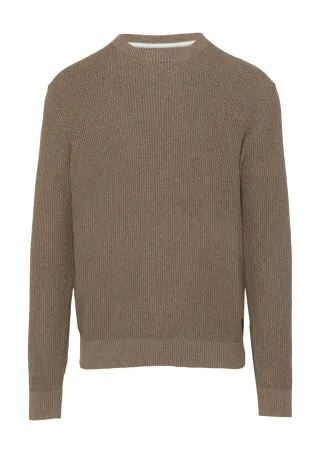 s.Oliver Red Label - Strickpullover mit Musterstruktur braun - Gr. - XXL