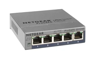NetGear Switch GS105E [5-Port smart managed] silber